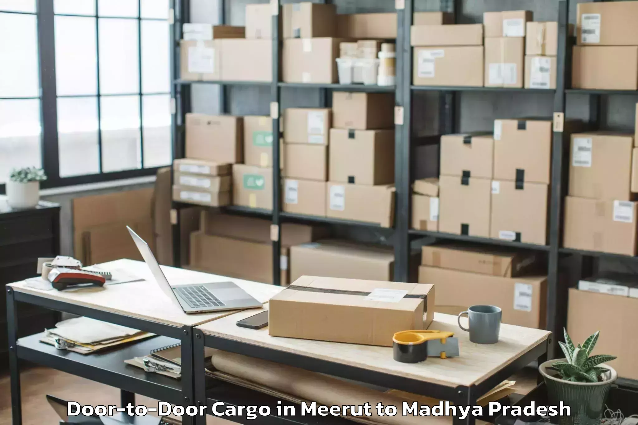 Quality Meerut to Sabalgarh Door To Door Cargo